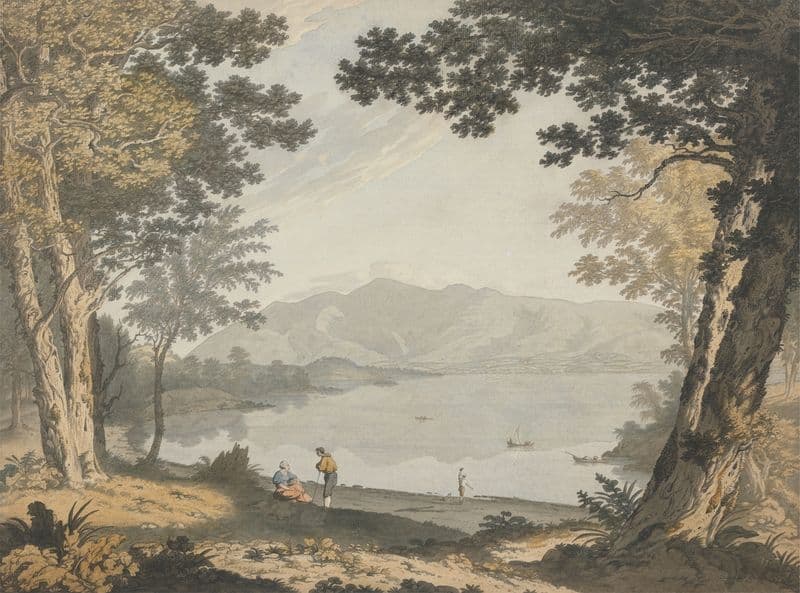 View of Skiddaw and Derwentwater (ca. 1780) as a canvas print