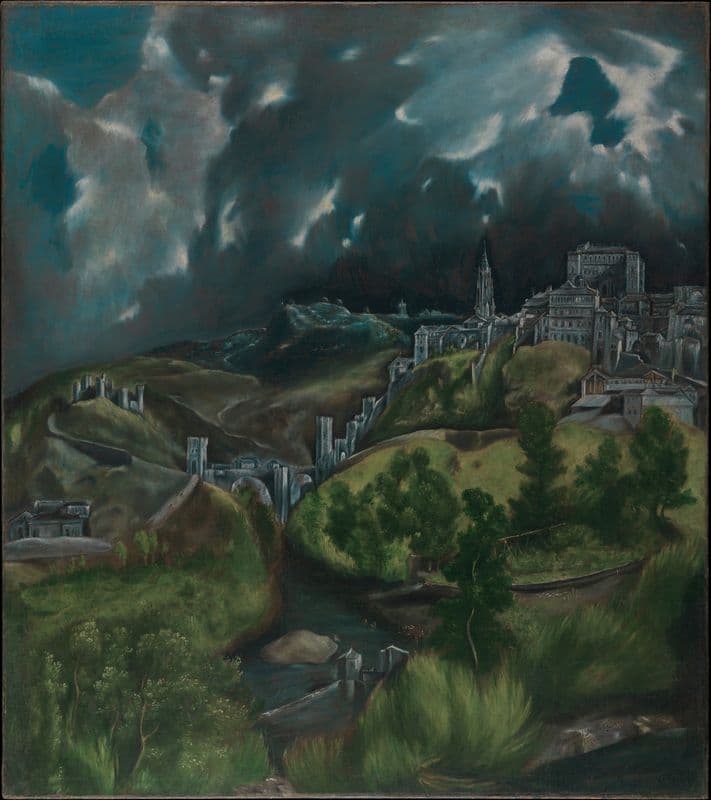 View of Toledo (ca. 1599–1600) as a canvas print