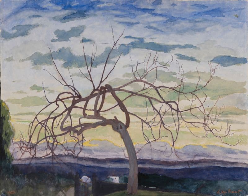 Vijgenboom in de winter, Grasse as a canvas print