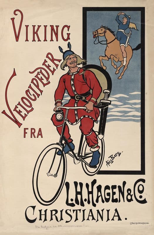 Viking Velocipeder fra L.H. Hagen & Co. Christiania. as a canvas print