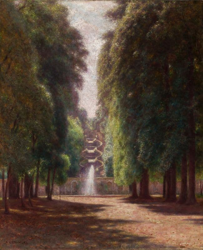 Villa Torlonia in Frascati (1895-1897) as a canvas print