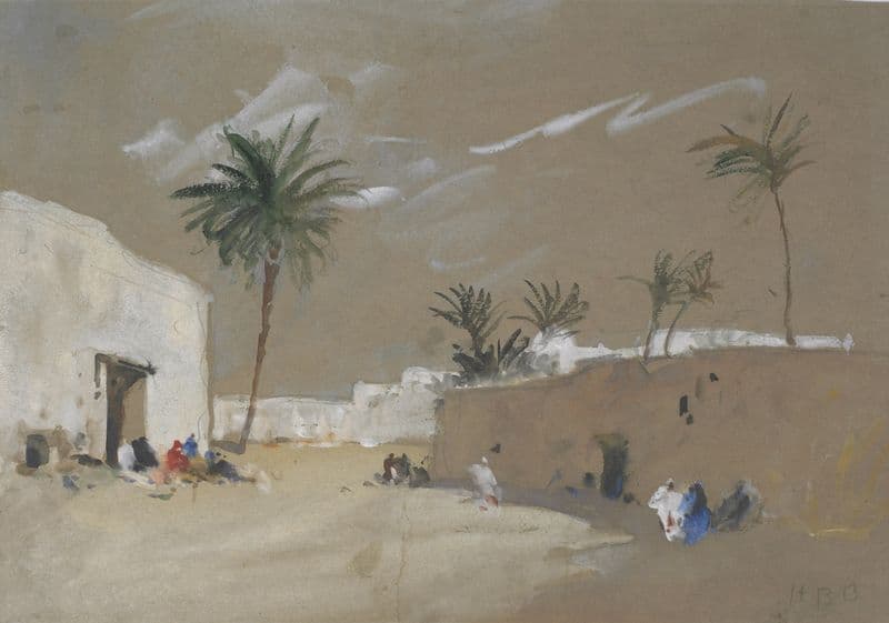 Village near Luxor as a canvas print