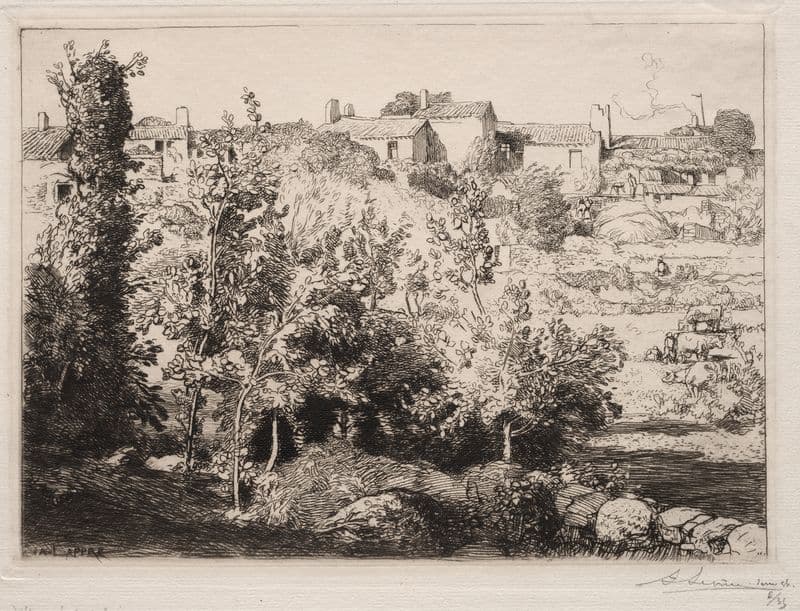 Village of Meule as a canvas print