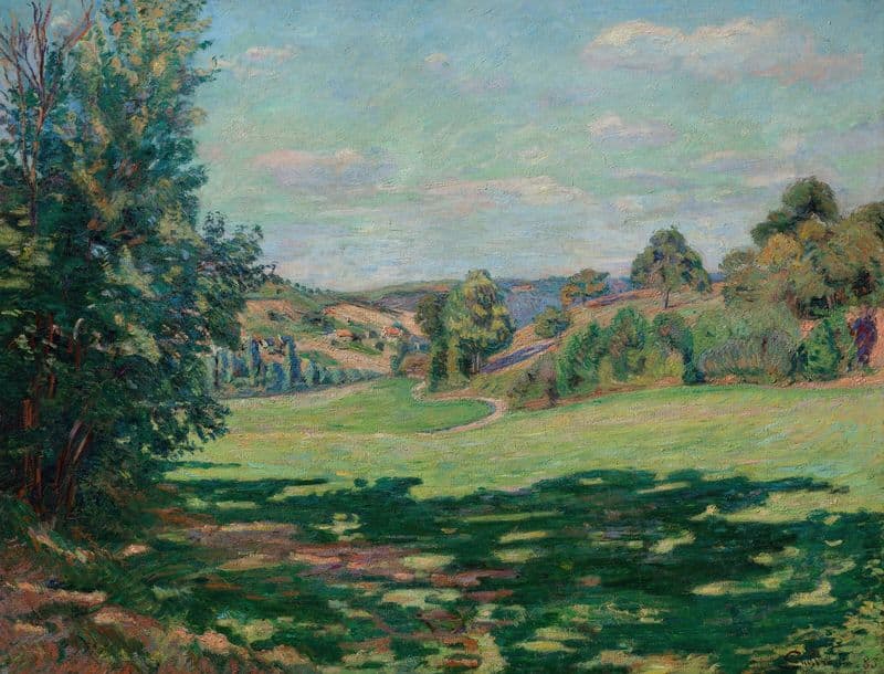 Village sur le Coteau, Vallée de Chevreuse (circa 1885) as a canvas print