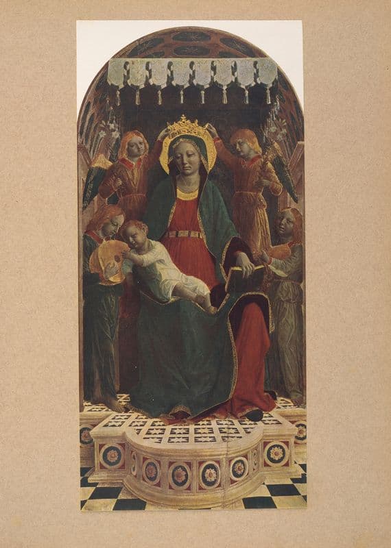 Vincenzo Foppa, Madonna col Bambino e angeli as a canvas print