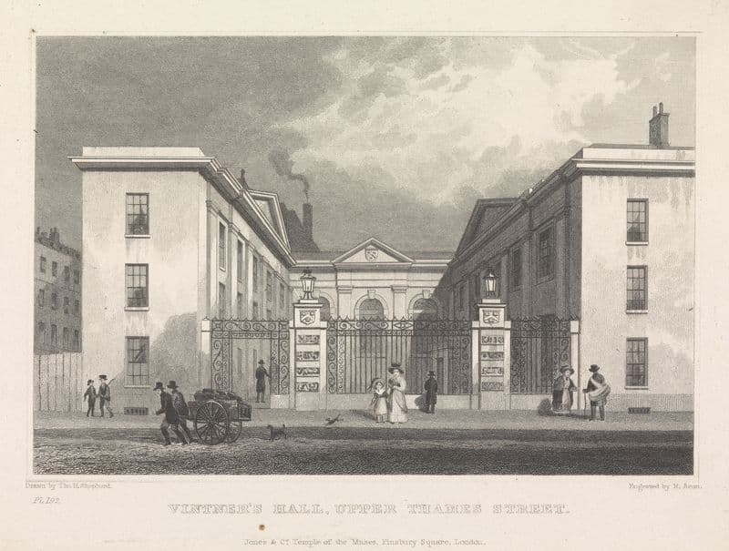 Vintner’s Hall, Upper Thames Street as a canvas print