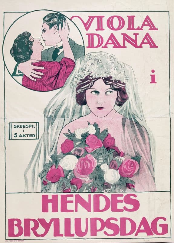 Viola Dana i Hendes bryllupsdag; skuespil i 5 akter as a canvas print