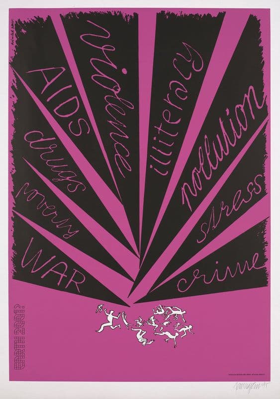Violence, AIDS,Drugs… as a canvas print