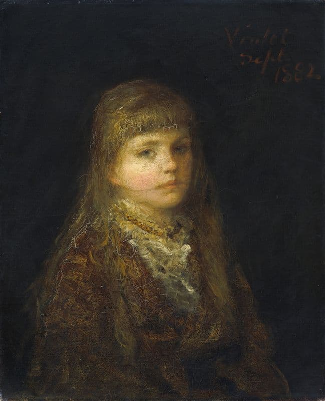 Violet as a canvas print