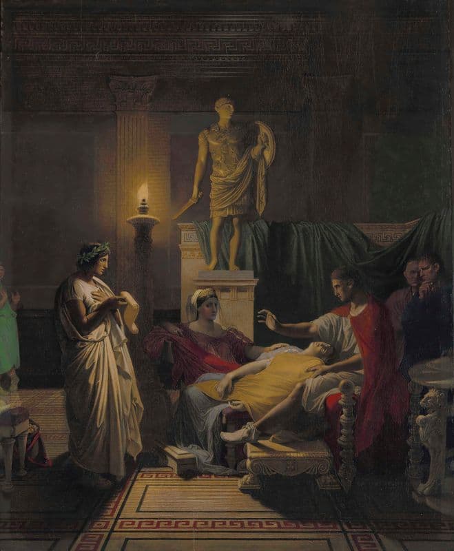 Virgil Reading from the Aeneid as a canvas print