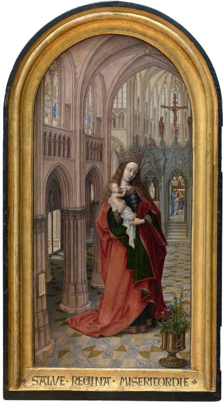 Virgin in the Church as a canvas print