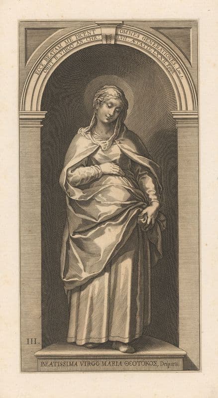 Virgin Mary as a canvas print