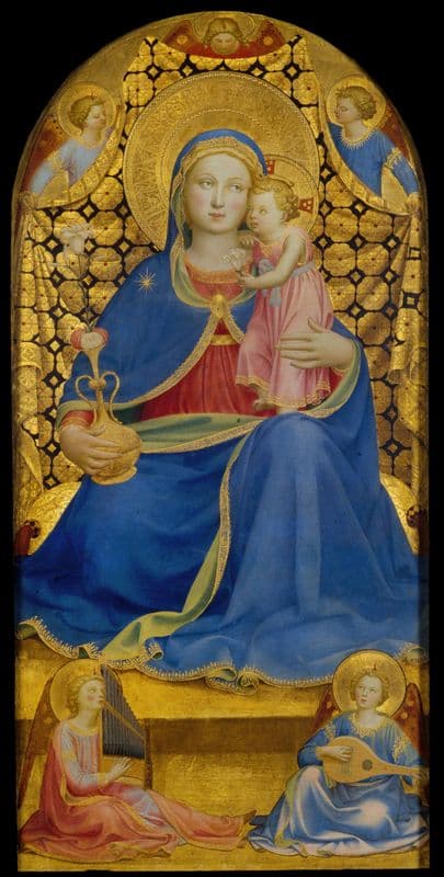 Virgin of Humility (from 1433 until 1435) as a canvas print