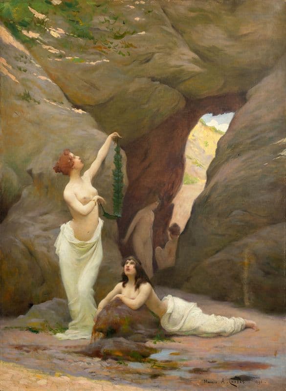 Virgins of the cliffs as a canvas print