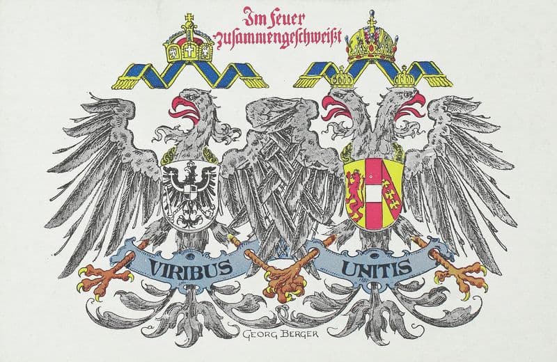 Viribus Unitis. Im Fegefeuer zusammengeschweißt as a canvas print