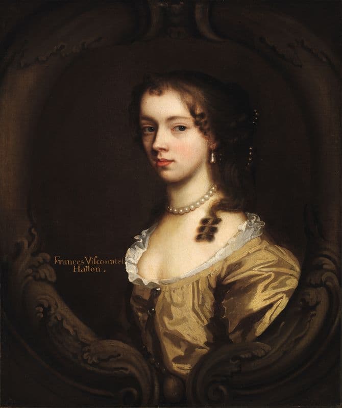 Viscountess Frances Hatton as a canvas print