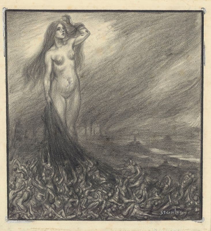 Vision de Paris ou Marche vers la lumière (1898-1903) as a canvas print