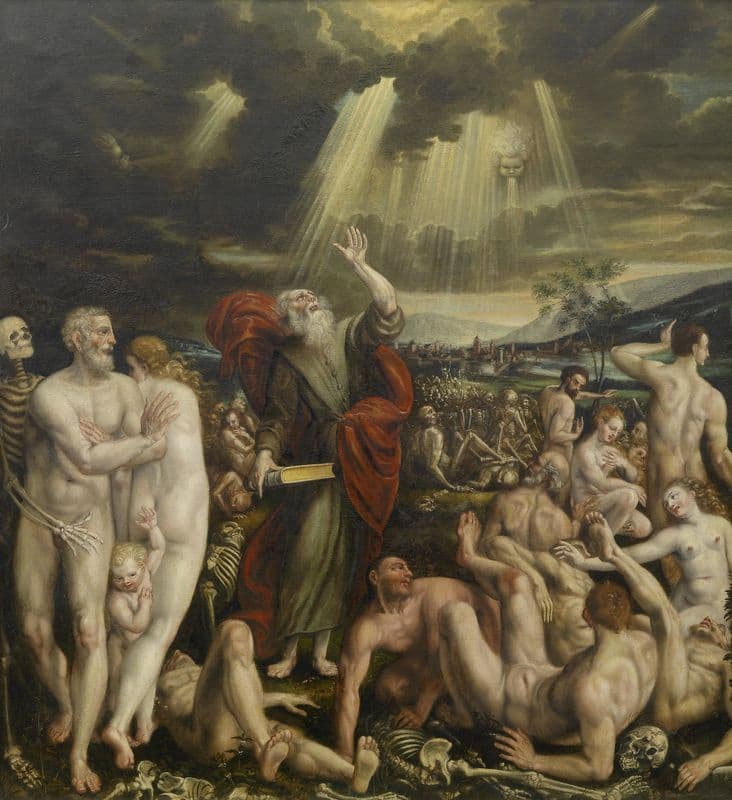 Vision Of The Prophet Ezekiel as a canvas print