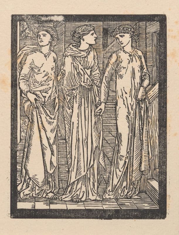 Visit of the jealous sisters as a canvas print