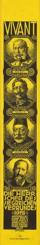 Vivant die Herrscher des siegreichen Verbundes 1915 as a canvas print