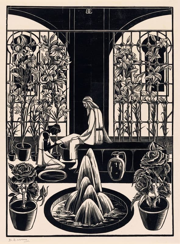 Voetwassing as a canvas print