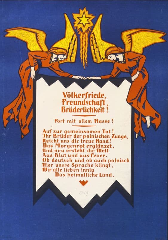 Völkerfriede, Freundschaft, Brüderlichkeit! Fort mit allem Hasse! … as a canvas print