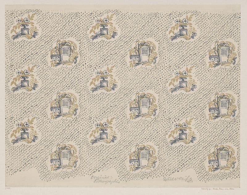 Vorsatzpapier für Wilhelm Bode, Charlotte von Stein as a canvas print
