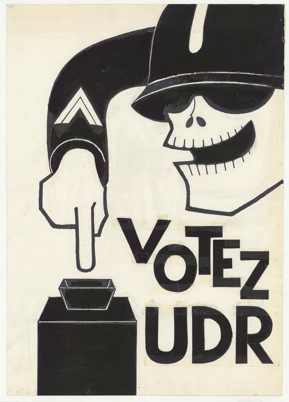 Votez UDR as a canvas print