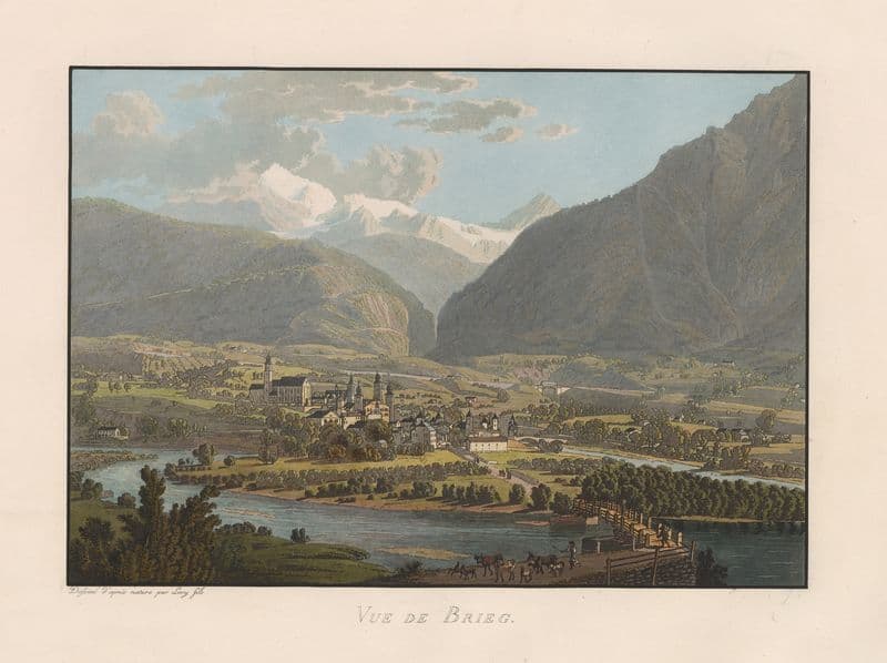 Vue de Brieg as a canvas print