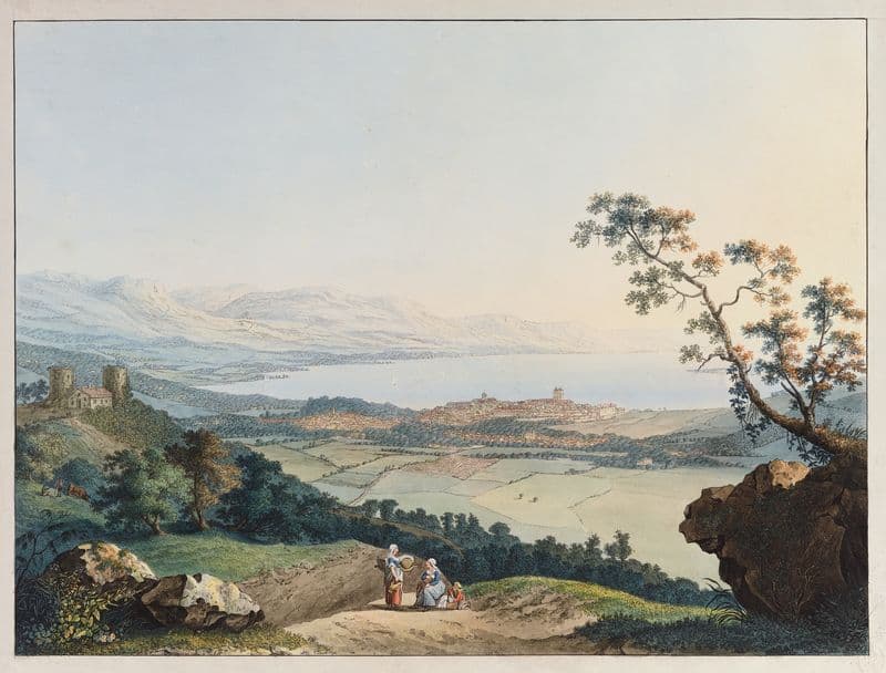 Vue de Genéve pris depuis Saconex en Savoie (1740-1796) as a canvas print
