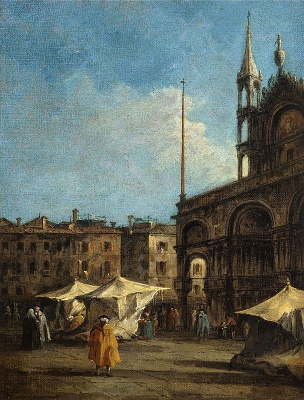 Vue de la place Saint-Marc, à Venise as a canvas print