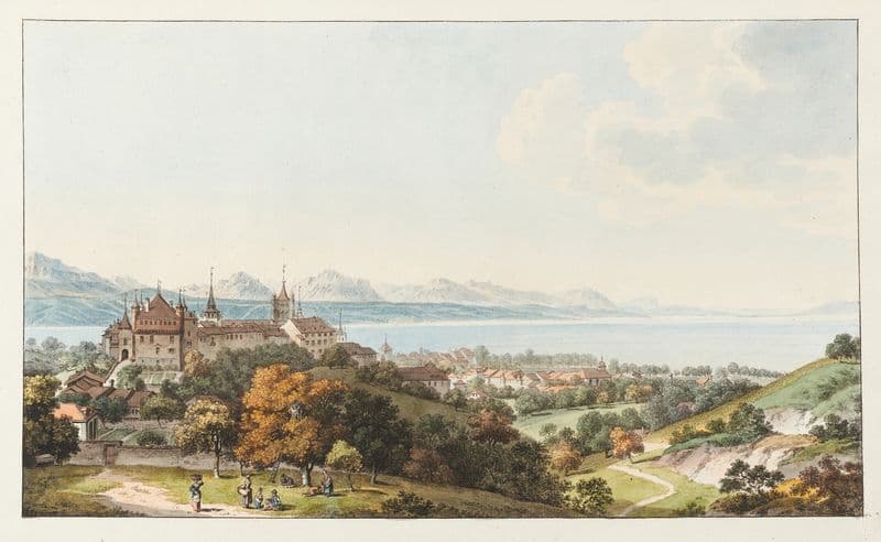 Vue de Lausanne as a canvas print