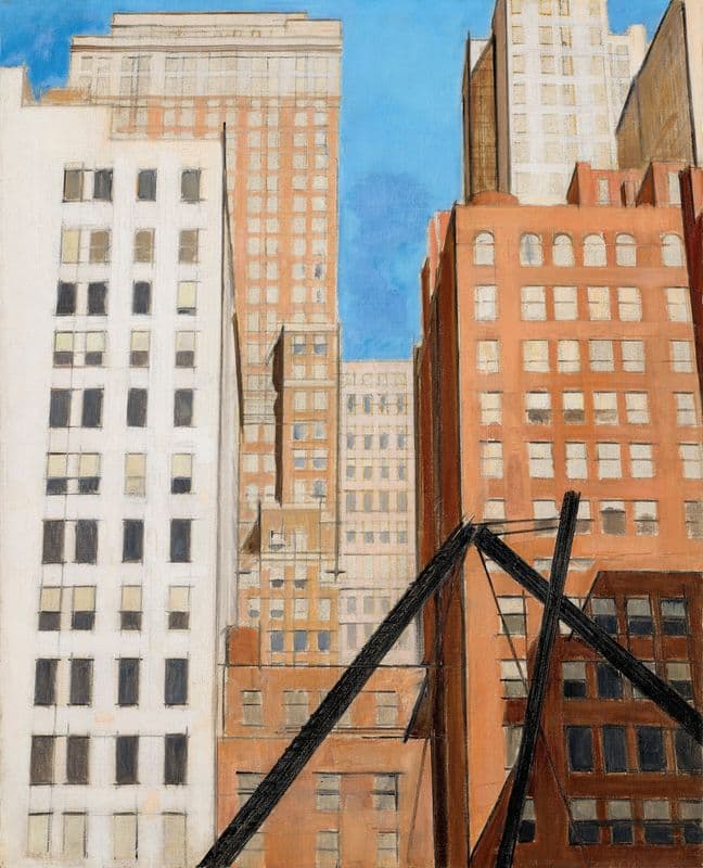Vue de New York as a canvas print