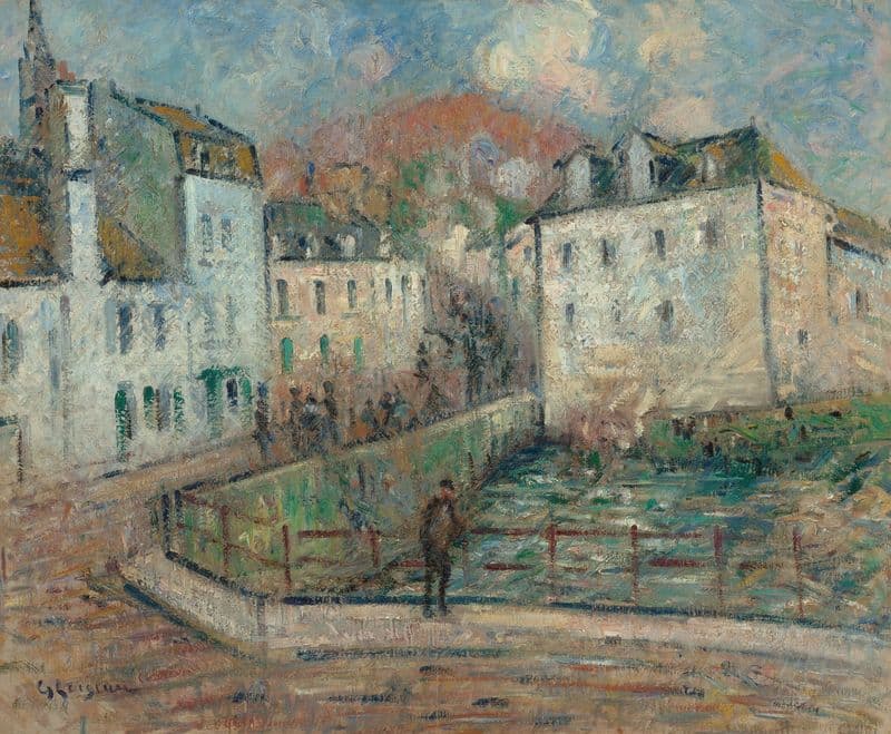 Vue de Pont Aven as a canvas print