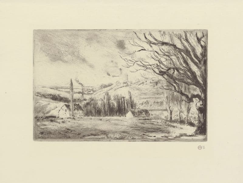 Vue de Pontoise as a canvas print