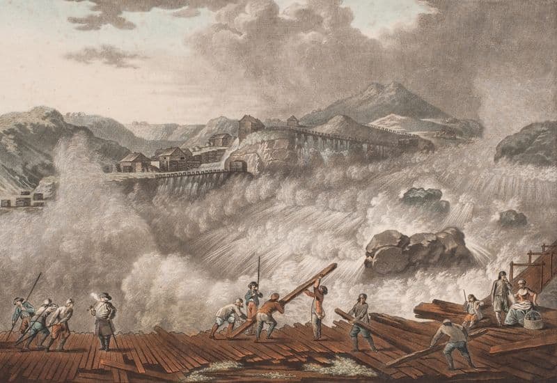 Vue de Sarpen ou Sarps-Foss (1787 – 1791) as a canvas print