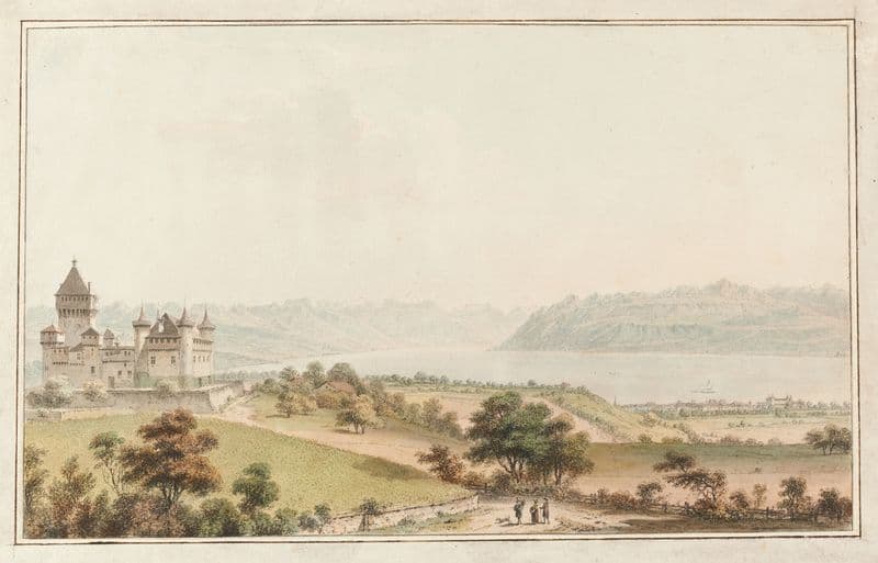Vue de Vufflens-le-Château as a canvas print