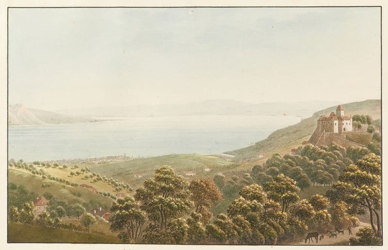 Vue des environs de Vevey, depuis Blonay as a canvas print
