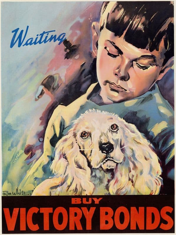 Waiting – Buy Victory Bonds as a canvas print