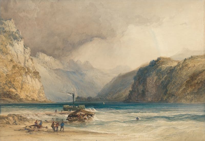 Walenstadt, from Weesen, Switzerland as a canvas print