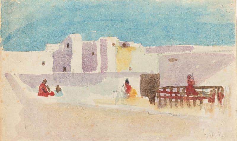 Walls of a North African City as a canvas print