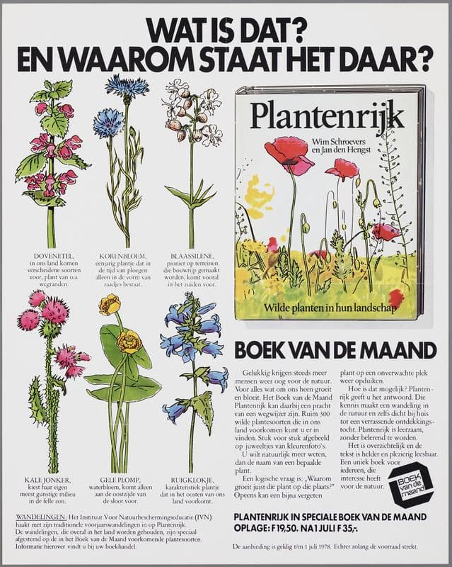 Wat is dat; En waarom staat het daar; ‘Plantenrijk’ Boek van de maand as a canvas print
