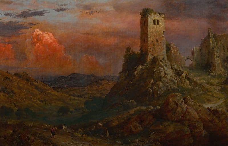 Watch Tower in Italy as a canvas print