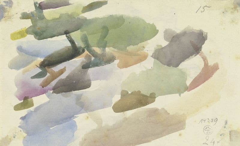 Watercolour samples as a canvas print