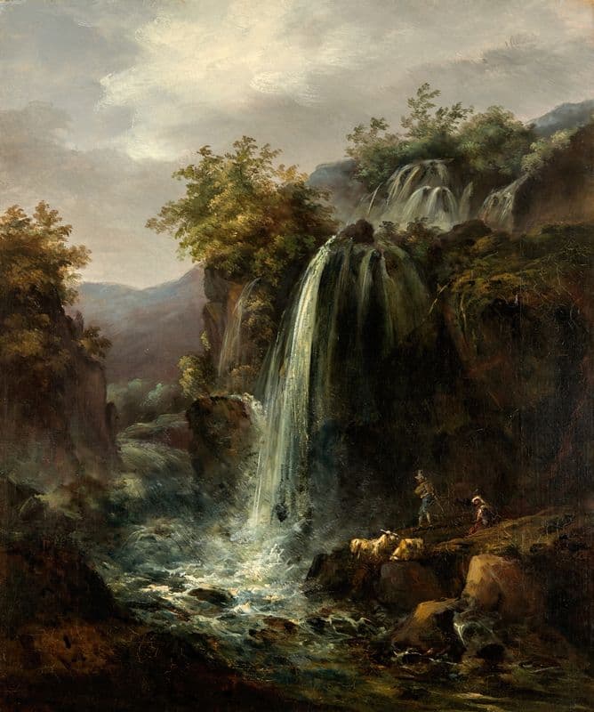 Waterfall as a canvas print