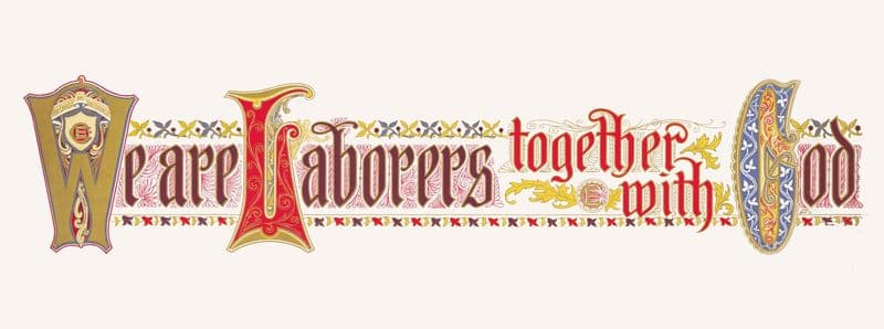 We are laborers together with God as a canvas print