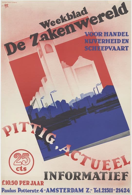 Weekblad De Zakenwereld as a canvas print