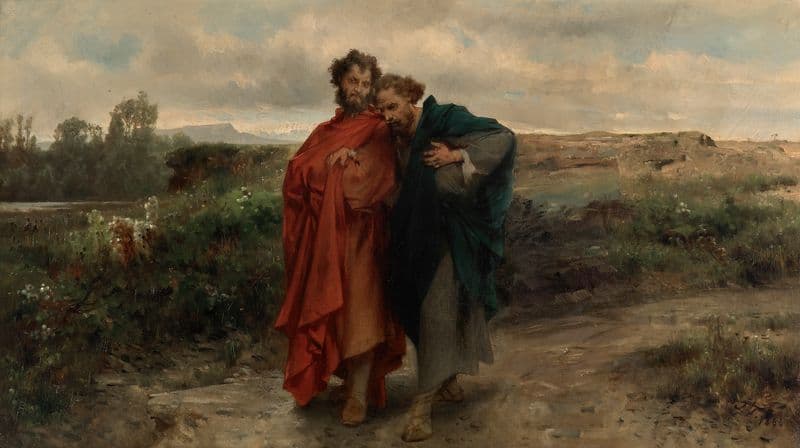 Weg nach Emmaus as a canvas print