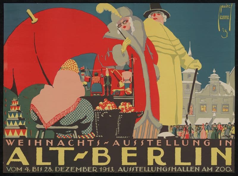 Weihnachts-Ausstellung in Alt-Berlin as a canvas print