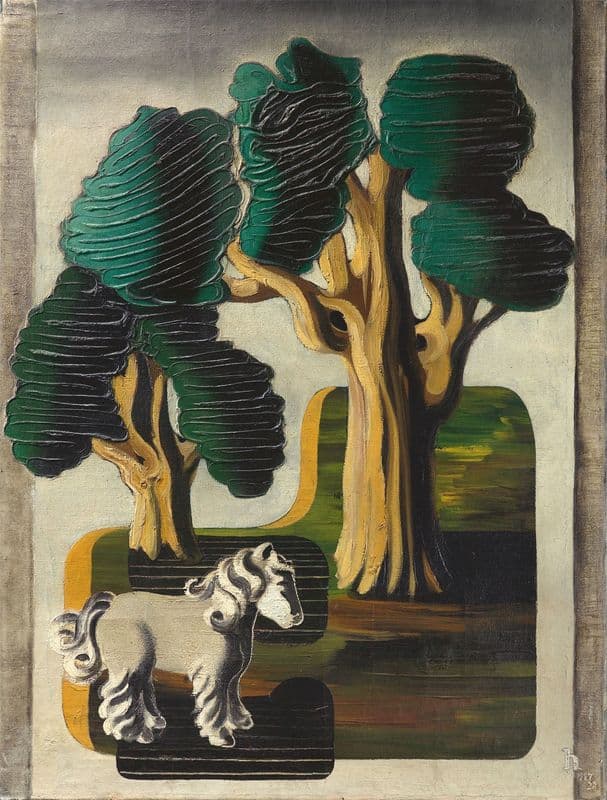 Weißes Pferd (1927-28) as a canvas print